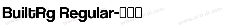 BuiltRg Regular字体转换